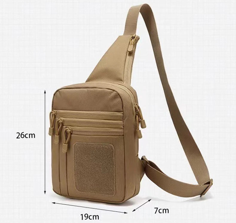 Tactical climbing chest bag oxford multi-layer storage adjustable straps - product image