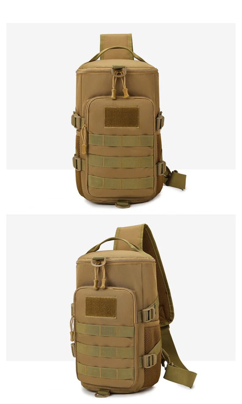 Tactical climbing chest bag oxford multi-pocket lightweight detachable strap - product image