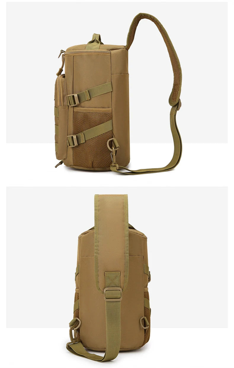 Tactical climbing chest bag oxford multi-pocket lightweight detachable strap - product image