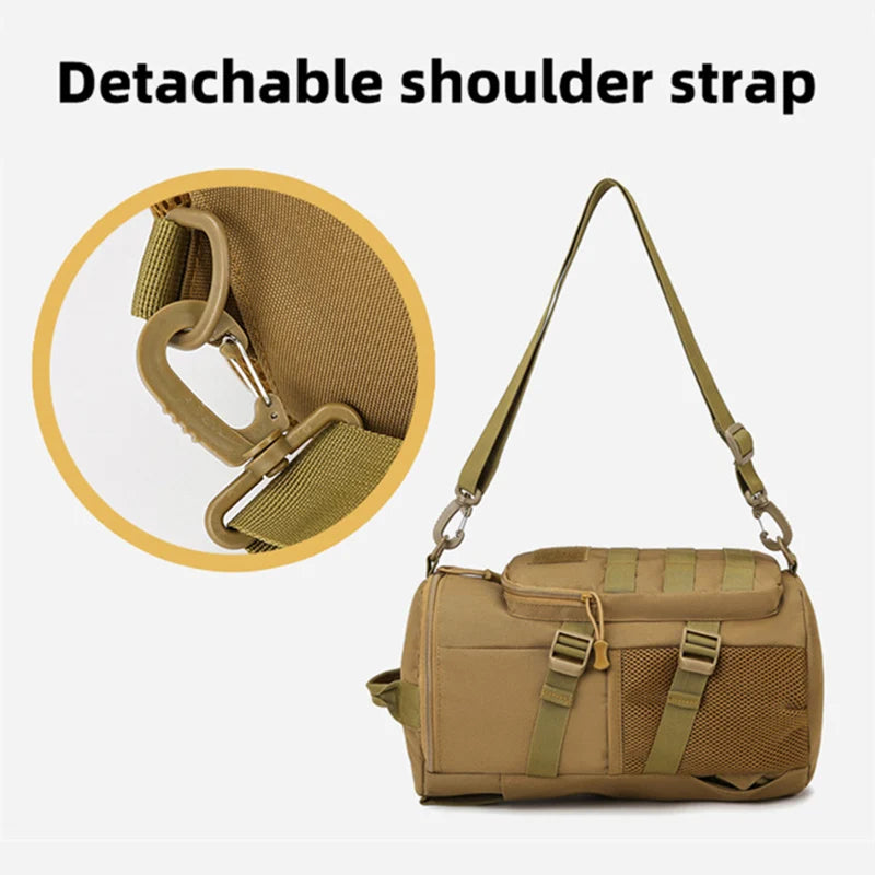 Tactical climbing chest bag oxford multi-pocket lightweight detachable strap - product image