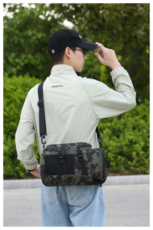 Tactical climbing chest bag oxford multi-pocket lightweight detachable strap - product image