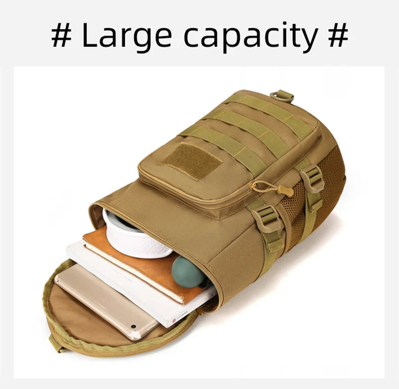 Tactical climbing chest bag oxford multi-pocket lightweight detachable strap - product image