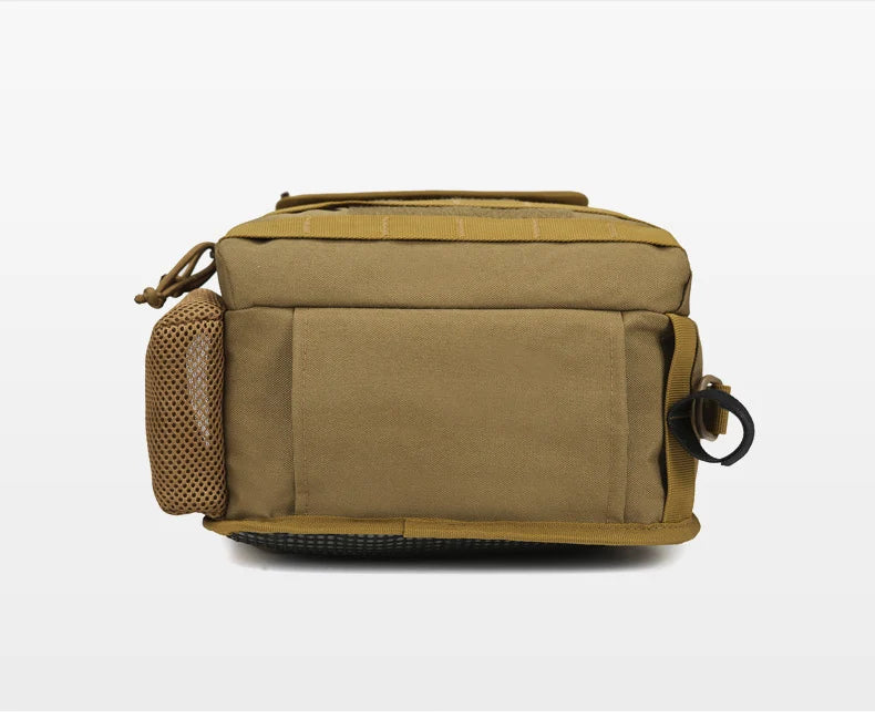 Tactical climbing chest bag oxford rod holder large capacity molle system - product image