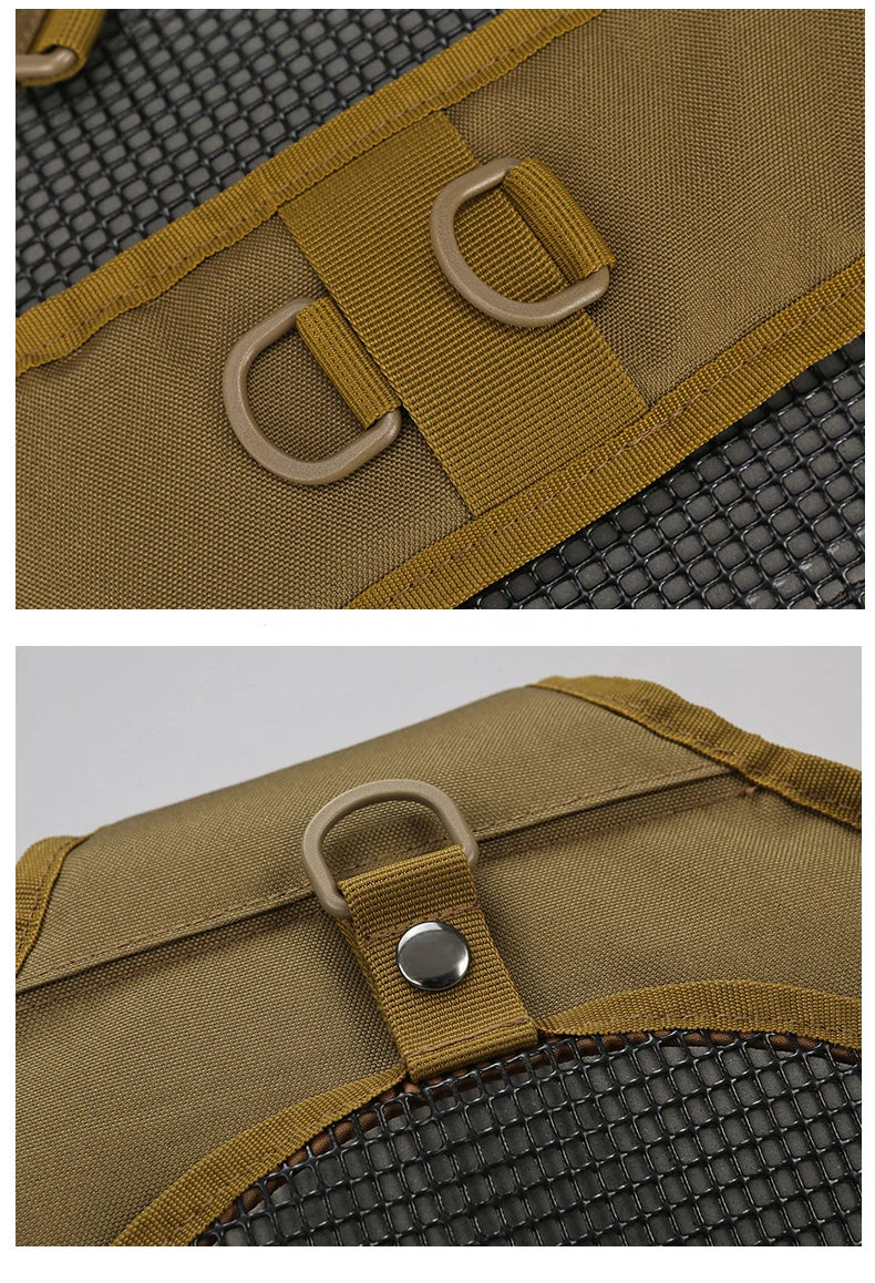 Tactical climbing chest bag oxford rod holder large capacity molle system - product image