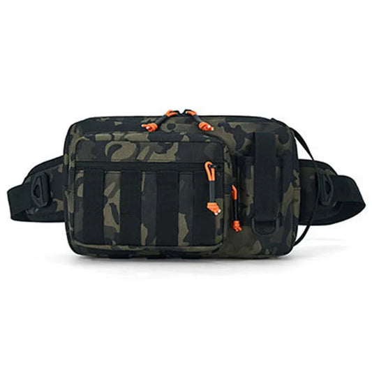 Tactical climbing waist bag nylon large storage molle multi-pocket fanny pack - product image