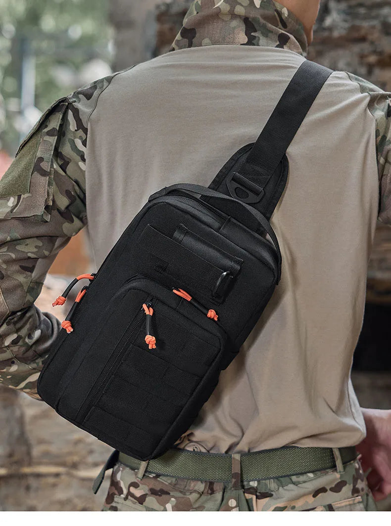 Tactical climbing waist bag nylon large storage molle multi-pocket fanny pack - product image