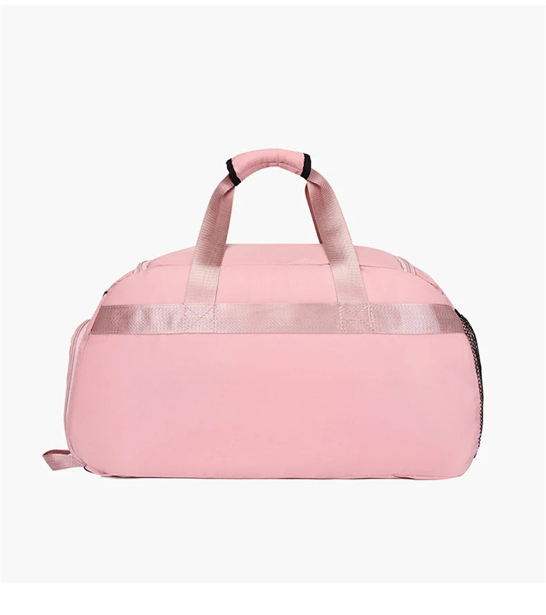 Terylene large capacity fitness gym bag with wet dry separation and shoe pocket - product image