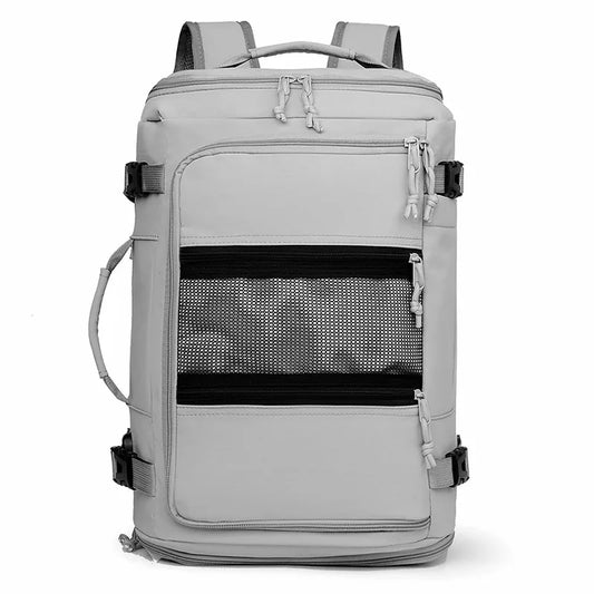 Terylene usb climbing backpack expandable shoe laptop compartments - product image