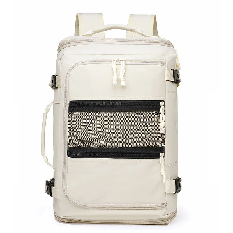 Terylene usb climbing backpack expandable shoe laptop compartments - product image