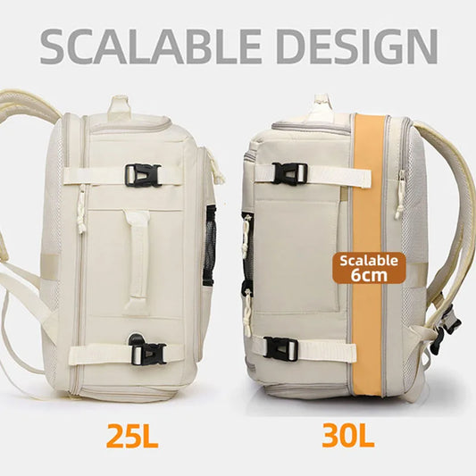 Terylene usb climbing backpack expandable shoe laptop compartments - product image
