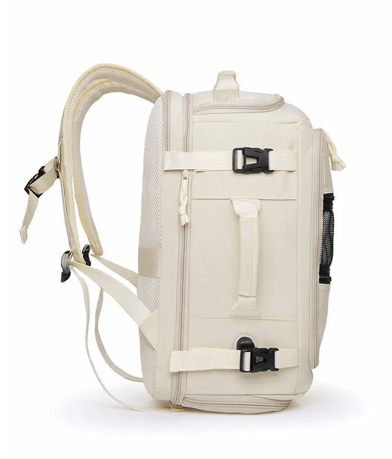 Terylene usb climbing backpack expandable shoe laptop compartments - product image