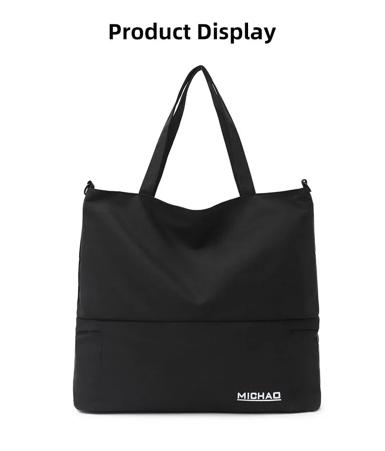 Travel duffle bag with shoes compartment crossbody outdoor camping hiking fitness - product image