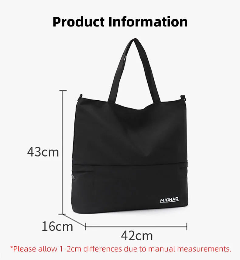 Travel duffle bag with shoes compartment crossbody outdoor camping hiking fitness - product image