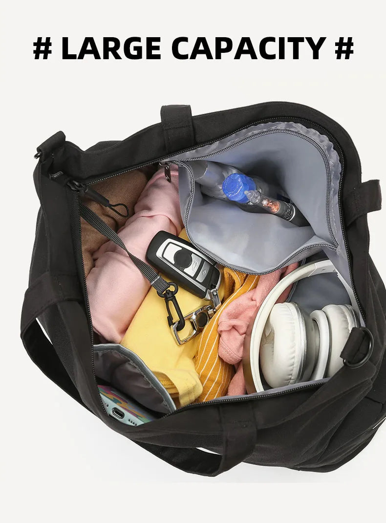 Travel duffle bag with shoes compartment crossbody outdoor camping hiking fitness - product image