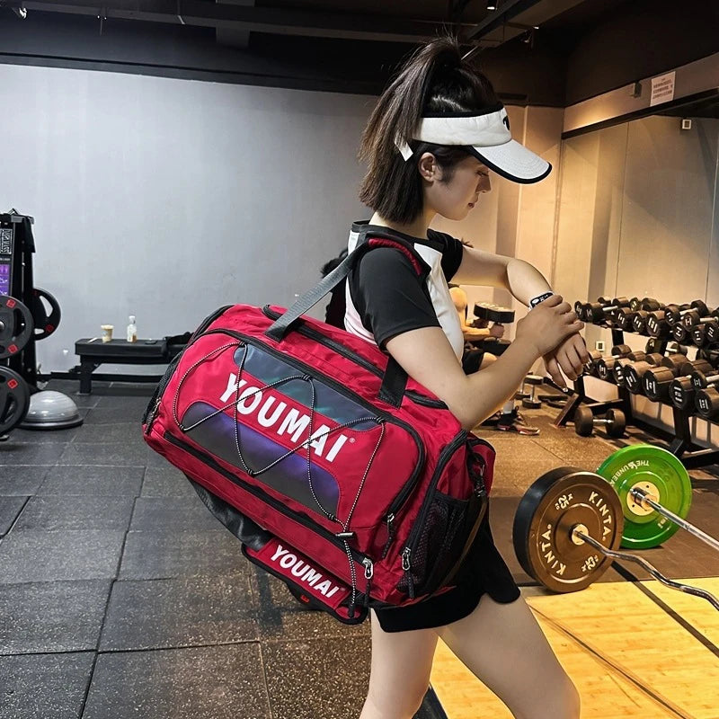Travel gym bag portable shoulder crossbody chest bag duffle camping hiking - product image