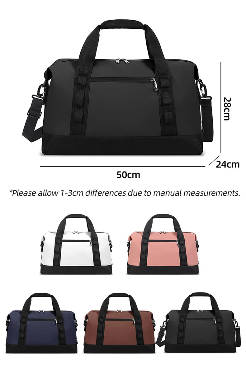 Travel gym duffel bag lightweight shoulder crossbody carry on short camping - product image