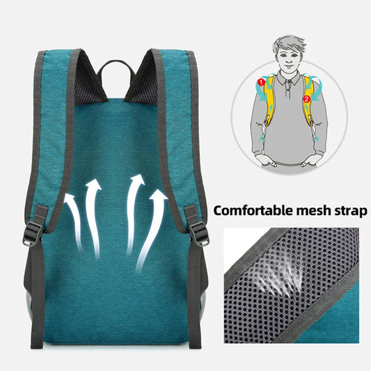 Ultralight foldable nylon camping hiking backpack with multi pockets - product image