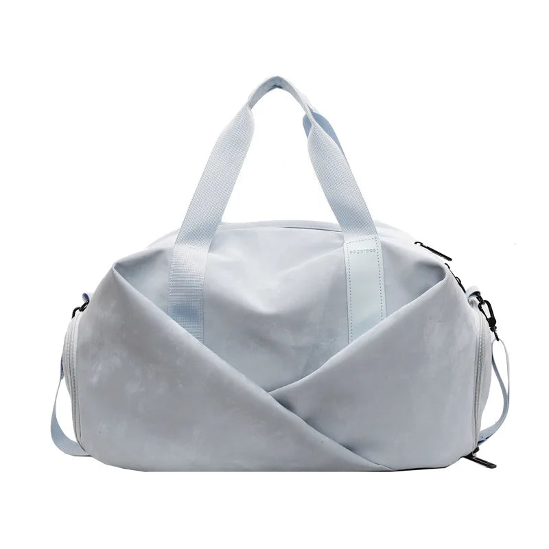 Velvet sport duffel bag dry wet separation multi-pocket adjustable shoulder strap - product image