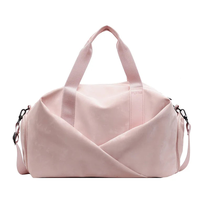 Velvet sport duffel bag dry wet separation multi-pocket adjustable shoulder strap - product image