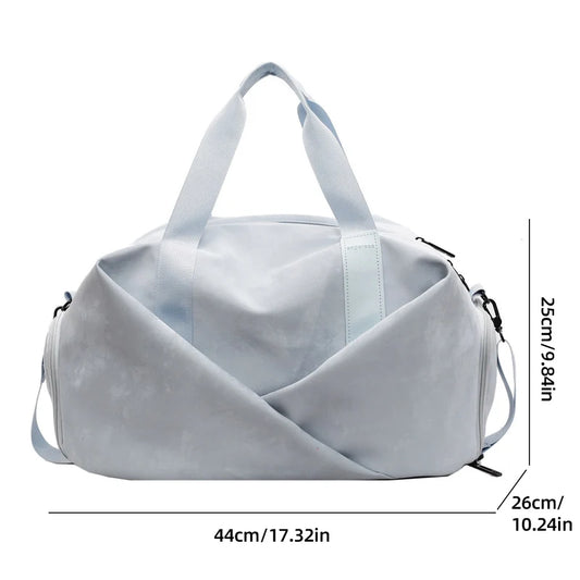 Velvet sport duffel bag dry wet separation multi-pocket adjustable shoulder strap - product image