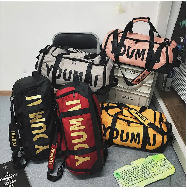 Waterproof gym backpack dry wet outdoor fitness workout large capacity travel bag - product image