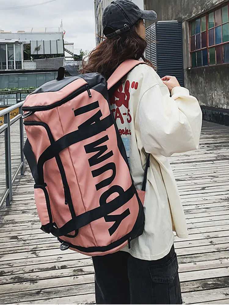 Waterproof gym backpack dry wet outdoor fitness workout large capacity travel bag - product image