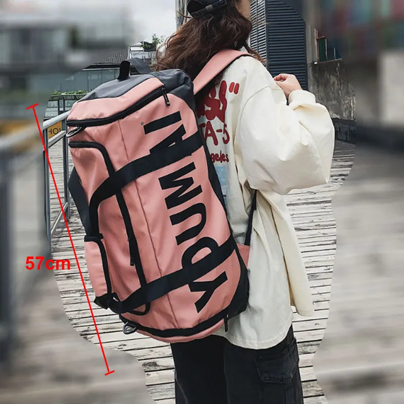 Waterproof gym backpack dry wet outdoor fitness workout large capacity travel bag - product image