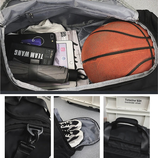 Waterproof gym backpack dry wet outdoor fitness workout large capacity travel bag - product image