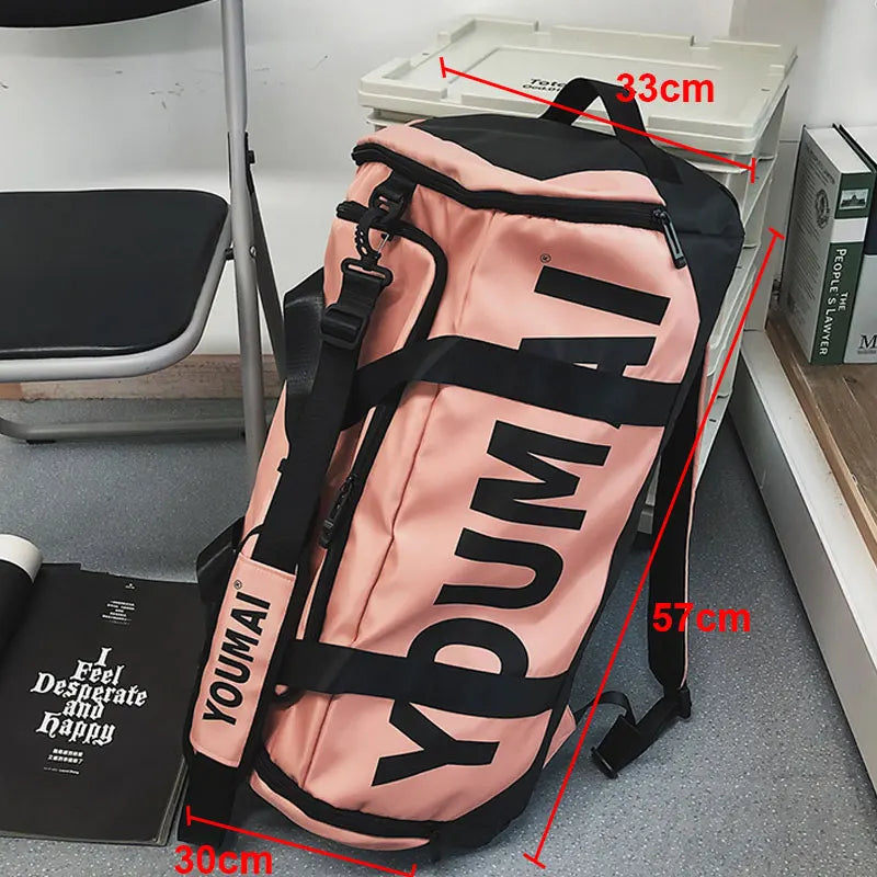 Waterproof gym backpack dry wet outdoor fitness workout large capacity travel bag - product image