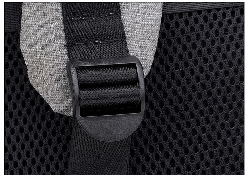 Waterproof nylon anti-theft gym backpack with usb port and shoe compartment - product image