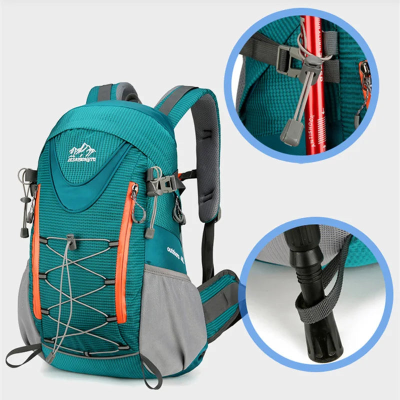 Waterproof nylon camping hiking trekking climbing shoulder bag with multi pockets - product image