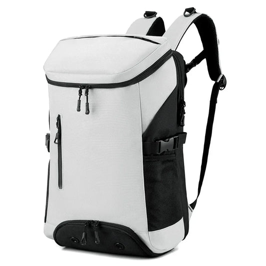 Waterproof nylon fitness sports backpack shoes pocket large capacity multi-compartment - product image