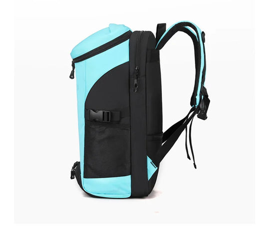 Waterproof nylon fitness sports backpack shoes pocket large capacity multi-compartment - product image
