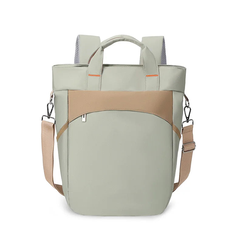Waterproof nylon gym backpack with laptop compartment and side pockets - product image