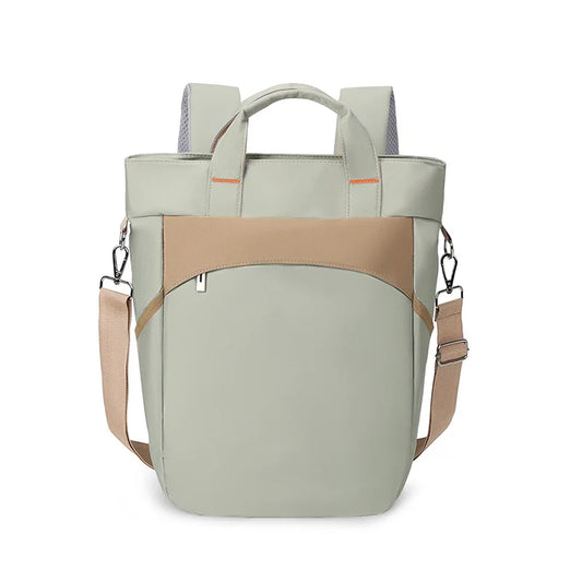 Waterproof nylon gym backpack with laptop compartment and side pockets - product image