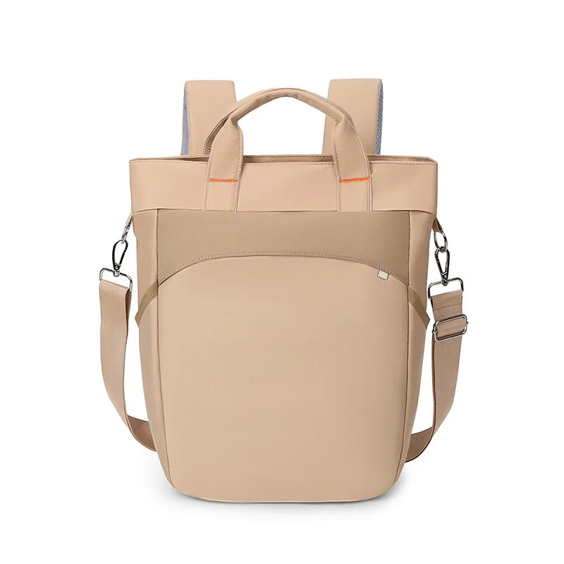 Waterproof nylon gym backpack with laptop compartment and side pockets - product image
