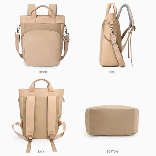 Waterproof nylon gym backpack with laptop compartment and side pockets - product image