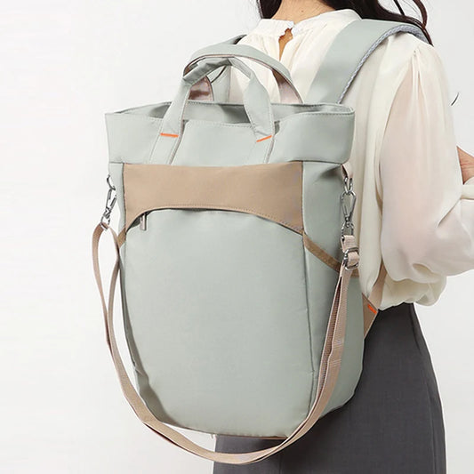 Waterproof nylon gym backpack with laptop compartment and side pockets - product image