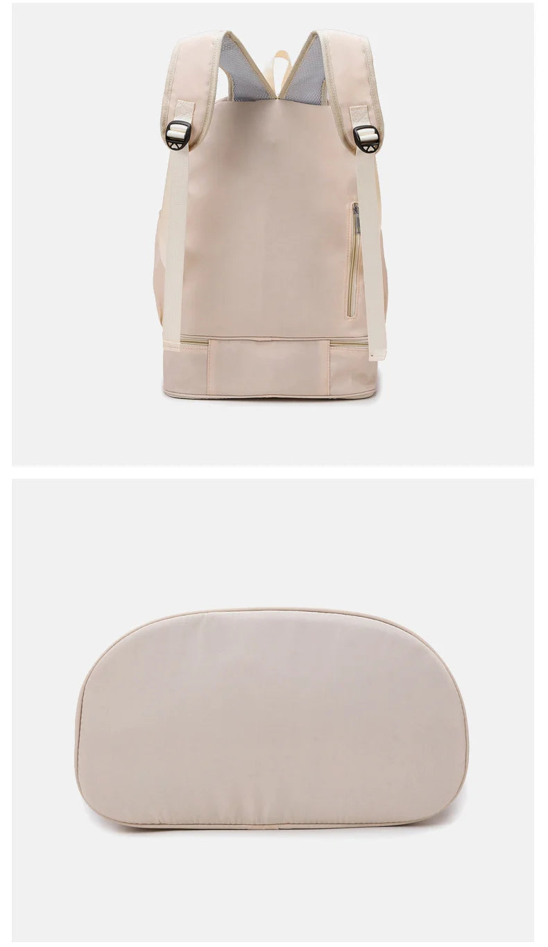Waterproof nylon gym backpack with shoes pocket and dry wet separation - product image