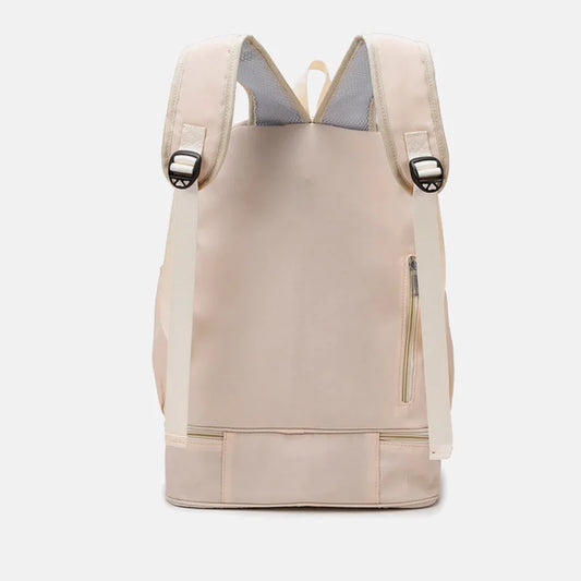 Waterproof nylon gym backpack with shoes pocket and dry wet separation - product image