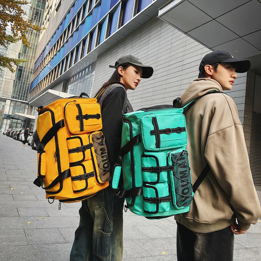 Waterproof nylon large capacity sports duffel bag with multiple pockets - product image