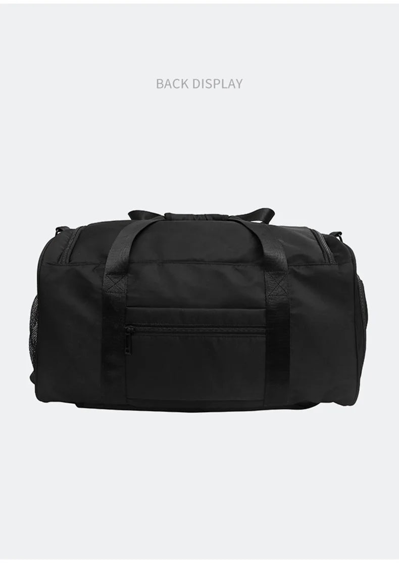 Waterproof nylon large capacity sports duffel bag with multiple pockets - product image