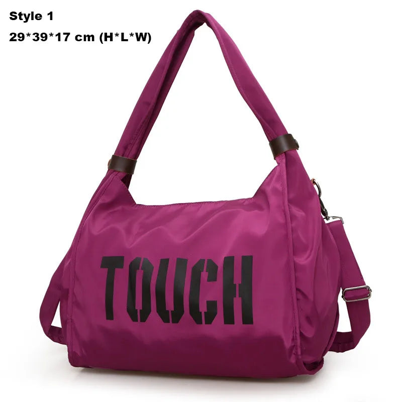 Waterproof nylon mummy gym bag for women with multiple carry options - product image