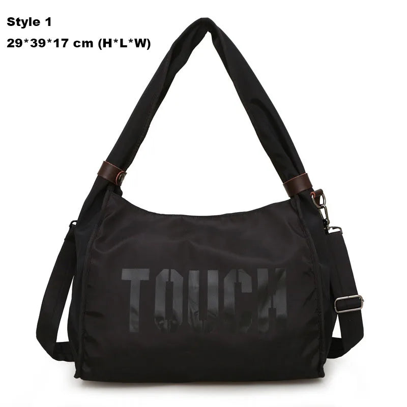 Waterproof nylon mummy gym bag for women with multiple carry options - product image