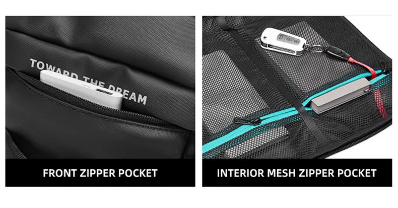 Waterproof nylon oxford multifunctional gym fitness backpack with shoes compartment - product image