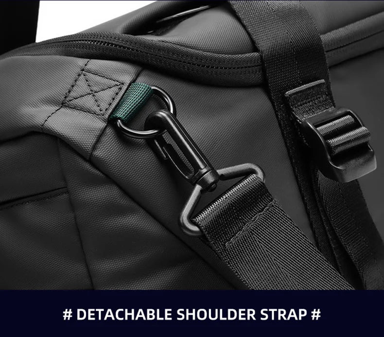 Waterproof nylon oxford multifunctional gym fitness backpack with shoes compartment - product image