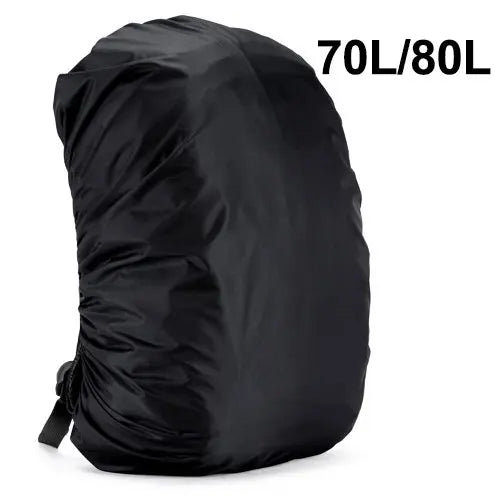 Waterproof nylon rain cover for backpacks adjustable elastic 30l-120l - product image
