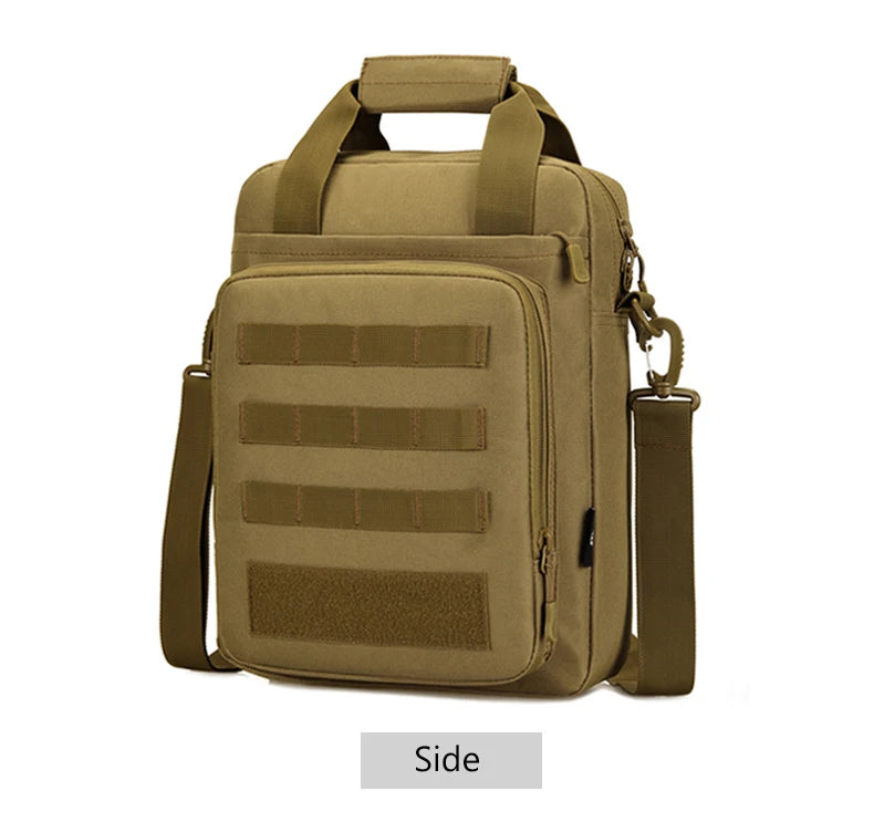 Waterproof nylon tactical sling shoulder bag with molle system - product image