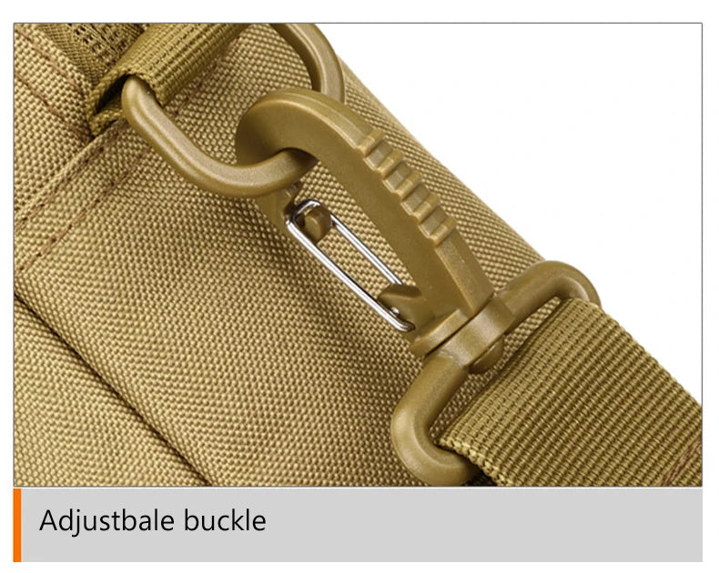 Waterproof nylon tactical sling shoulder bag with molle system - product image