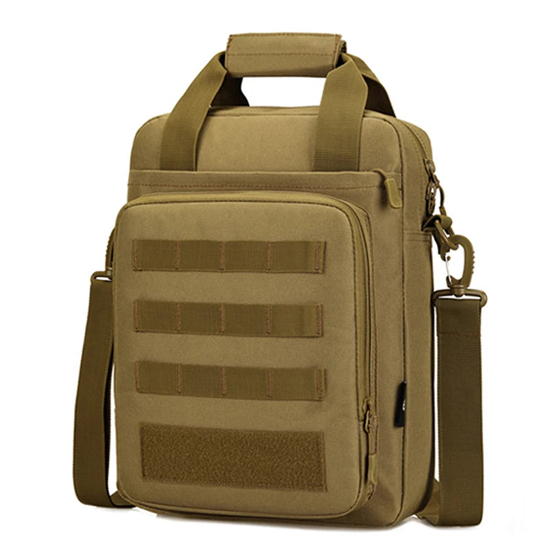 Waterproof nylon tactical sling shoulder bag with molle system - product image
